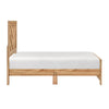 Eby Twin Panel Bed, Chevron Design, 3D Texture, Light Natural Brown