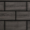 Ameya Twin Panel Bed, Brick Design Headboard, Molded Footboard, Gray