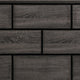 Ameya Twin Panel Bed, Brick Design Headboard, Molded Footboard, Gray