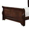 Yoshi Full Sleigh Bed, Molded Frame, Louis Philippe Style Cherry Brown