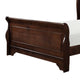 Yoshi Full Sleigh Bed, Molded Frame, Louis Philippe Style Cherry Brown