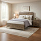 Mann Twin Panel Bed, Farmhouse Plank Headboard, Weathered Pine Brown