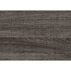 Avia Full Panel Bed, Planked Design, Antique Gray, Dark Brown Back Panels