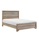 Lona Twin Panel Bed, Planked Frame w Molding, Sun-Bleached Natural Brown