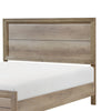 Lona Twin Panel Bed, Planked Frame w Molding, Sun-Bleached Natural Brown