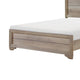 Lona Twin Panel Bed, Planked Frame w Molding, Sun-Bleached Natural Brown