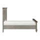 Rimy Queen Bed | Paneled Headboard & Footboard | Brown & Antique Gray