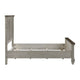 Rimy Queen Bed | Paneled Headboard & Footboard | Brown & Antique Gray