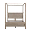 Cely Queen Canopy Bed | Paneled Headboard & Footboard | Farmhouse Oak Gray