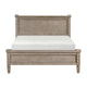 Cely Queen Canopy Bed | Paneled Headboard & Footboard | Farmhouse Oak Gray