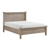 Cely Queen Canopy Bed | Paneled Headboard & Footboard | Farmhouse Oak Gray