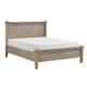 Cely Queen Canopy Bed | Paneled Headboard & Footboard | Farmhouse Oak Gray