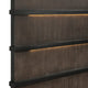 Acy Queen Bed | Slatted LED Headboard | Industrial Brownish Gray & Black