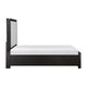 Gily Queen Bed | 2 Footboard Storage Drawers | Upholstered Headboard | Gray