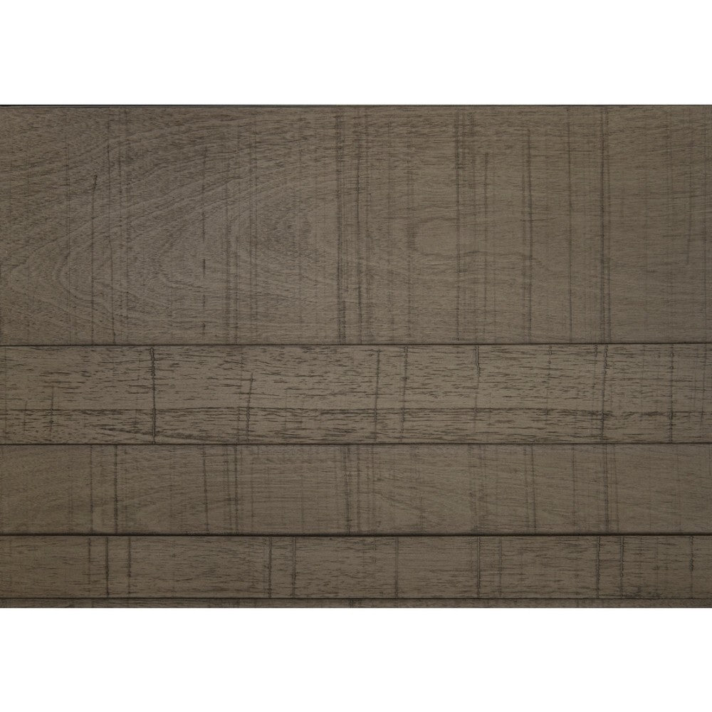 Niti Full Size Panel Bed | Planked Rustic Gray Wood Headboard Design