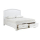 Hudy Queen Platform Storage Bed | 2 Drawer Footboard | Arch Headboard White