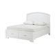 Hudy Queen Platform Storage Bed | 2 Drawer Footboard | Arch Headboard White