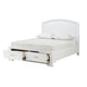 Hudy Queen Platform Storage Bed | 2 Drawer Footboard | Arch Headboard White