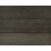 Umer King Bed | Plank Headboard & Footboard | Trichromatic Gray | Metal Legs