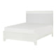 Dani Full Panel Bed | LED Headboard | Luxe White Faux Leather Upholstery