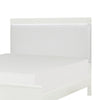 Dani Full Panel Bed | LED Headboard | Luxe White Faux Leather Upholstery