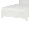 Dani Full Panel Bed | LED Headboard | Luxe White Faux Leather Upholstery