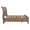 Bely King Sleigh Bed | Footboard Storage | Picture Frame Molding Brown Wood