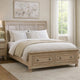 Bely King Sleigh Bed | Footboard Storage | Picture Frame Molding Taupe Gray