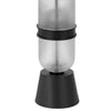 Table Lamp with LED Light | Gray Drum Shade | Frosted Glass Base | 29"