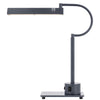 Modern Desk Lamp with LED Light & 2 USB Ports | 18" Iron Gray Finish