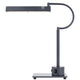 Modern Desk Lamp with LED Light & 2 USB Ports | 18" Iron Gray Finish