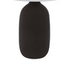 Table Lamp | White Drum Shade | 26" Hotel Quality Black Ceramic Base