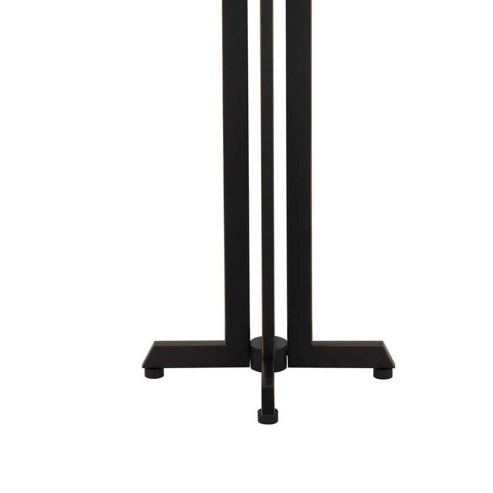 Liam Table Lamp | Gray Drum Shade | 30" Oil Rubbed Black Footed Base