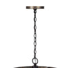 3 Light Chandelier | Industrial Drum Design | Aged Bronze Patina | 20"