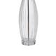 Table Lamp Set of 2 | Bullet Shaped Clear Glass | Off White Drum Shade