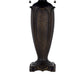 Table Lamp with Pull Chain | Blue Tiffany Stained Glass | 26" Dark Bronze