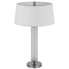 Table Lamp with LED Light | White Shade | Fluted Frosted Glass | 30"