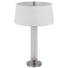 Table Lamp with LED Light | White Shade | Fluted Frosted Glass | 30"