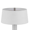 Table Lamp with LED Light | White Shade | Fluted Frosted Glass | 30"