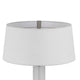Table Lamp with LED Light | White Shade | Fluted Frosted Glass | 30"