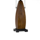 Table Lamp with Pull Chain | Tiffany Stained Glass Shade | 26" Brown