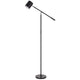 Floor Lamp with Touch Dimmer | 68" Angled Adjustable Arm | Black Metal
