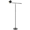 Floor Lamp with Touch Dimmer | 68" Angled Adjustable Arm | Black Metal