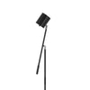 Floor Lamp with Touch Dimmer | 68" Angled Adjustable Arm | Black Metal