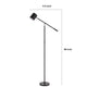 Floor Lamp with Touch Dimmer | 68" Angled Adjustable Arm | Black Metal