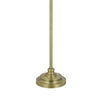 Floor Lamp with Light Gray Hardback Linen Shade | 61" Antique Brass