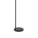 Tiffany Glass Floor Lamp with Adjustable Head | 58" Black | Natural Tones