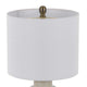 Table Lamp | Jar Body | Hardback Linen Shade | Dipped Garden Green Ceramic
