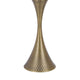 Table Lamp | Tall Hourglass Body White Shade | Diamond Texture Antique Brass