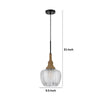 Pendant Light | Leaf Pattern Glass Shade | Burlap Rope Accent | Black Metal